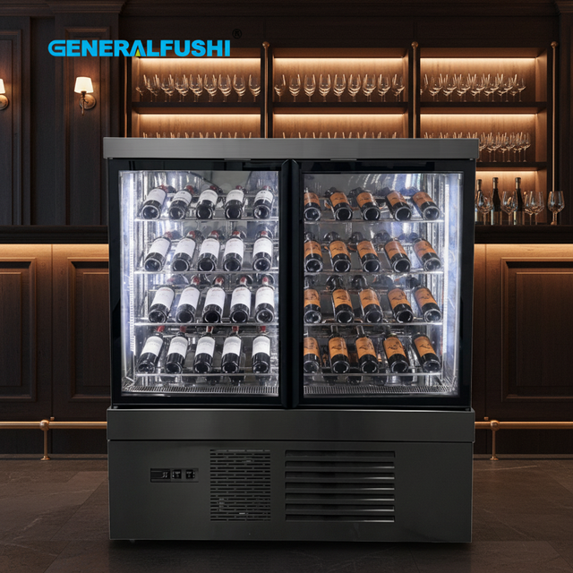 GENERALFUSHI Luxury Wine Cooler SUS304 24 32 48 Bottle Capacity Energy Efficient Quiet Operation for Restaurant for Hypermarket