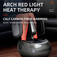 Masseur de jambes et de cuisses à air comprimé 2 en 1 Human Touch, appareil de relaxation des mollets et des pieds, thérapie par infrarouge thermique, contrôle de la durée pour la maison