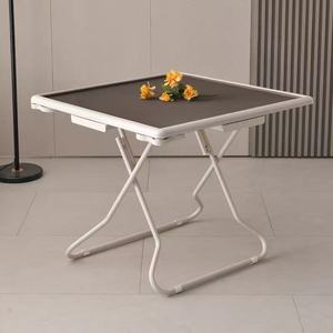 <span class=keywords><strong>Table</strong></span> de <span class=keywords><strong>Mahjong</strong></span> Pliante Portable de 88 cm avec Porte-Gobelets et Tiroirs, Bureau de Jeu de Cartes de Poker Carré Personnalisé – Vente en Gros - Product Image 4