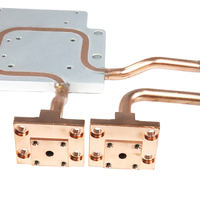 Plaque froide liquide en aluminium série 6000 personnalisée dissipateur de chaleur de refroidissement par eau série 6000 avec services de poinçonnage de soudage de coupe en flexion