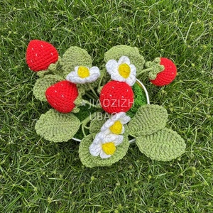 Chậu hoa dâu tây, hoa nhân tạo, hoa giả, hoa được bảo quản, quà tặng ngày lễ, ủng hộ bữa tiệc - Product Image 4