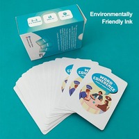 Boîte de jeu de cartes personnalisée avec couvercle finition mate, texture lin, pour jeu de stratégie de table, certifiée FSC, fabrication chinoise