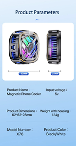 2025 Adjustable Magnetic Phone <b>Cooler</b> New Universal Mobile Phone Accessory with <b>Ice</b> Cooling Radiator and <b>Fan</b> - Product Image 4