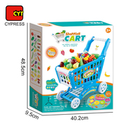 En gros, Ensemble de jouets d'épicerie pour enfants, chariot de courses et aliments d'imitation (fruits et légumes)