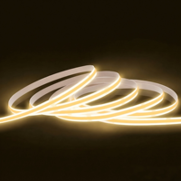 Tira de LED COB de Grado Comercial, 320 528 LED por Metro, DC24V, IP44, Impermeable, Canal de PVC, Alto CRI 90, Regulable, Decoración para Oficina y Hogar