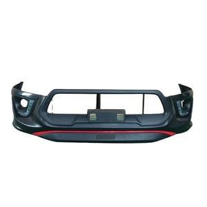 Thiết Kế Thời Trang Xe Bán Tải Sơn TRD Front Bumper Aftermarket ABS Đen Front Bumper Guard Cho Hilux Revo 2015-2017