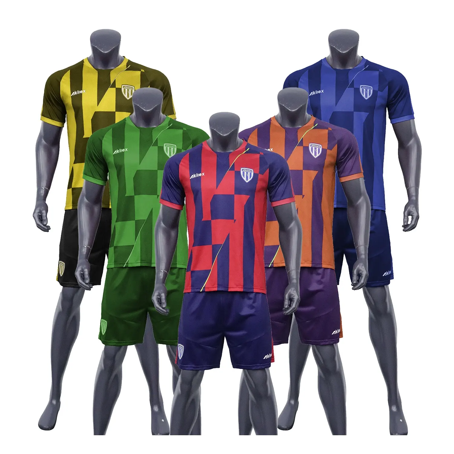 Akilex Nieuwe Ontwerp Custom Sublimatie Voetbal Uniform Voor Man