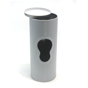 Phổ Biến Vòng Rỗng Ống Rượu Vang Chai Quà Tặng Tin Hộp Xi Lanh Xem Thông Qua Cửa Sổ Whisky Rượu Tinplate Có Thể Bao Bì - Product Image 4