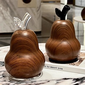 Caja de almacenamiento de hilo dental y palillo de dientes de plástico de gama alta, grano de madera, nuevo estilo, luz de lujo para el hogar, aspecto alto - Product Image 1