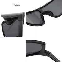 Lunettes de soleil sportives Viper pour hommes, tendance 2024, 100% anti-UV, coupe-vent, avec verres miroir monobloc et logo personnalisé