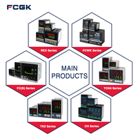 Controlador de Temperatura PID Inteligente Programable FCGK TCN4M, Pantalla LCD Digital, Construcción de Plástico, Higrómetro, Compatible con OEM/ODM