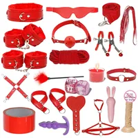 Ensemble de jouets SM Jiuai comprenant des menottes, un fouet, un plug anal, des outils de jeu sexuel pour couples adultes, fabriqué à Ningbo
