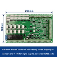 Carte mère de contrôleur d'air frais AC/EC personnalisée avec sortie relais, prise en charge RS485, lampe UV, ioniseur, circuit imprimé de chauffage électrique