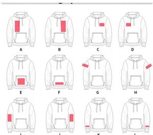 男女通用全拉链迷彩连帽衫定制套头衫外套批发超大丝印设计 - Product Image 6