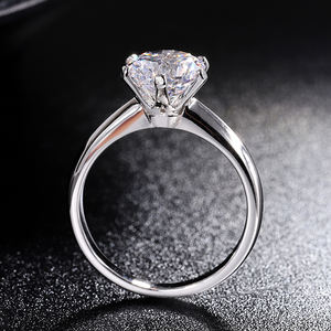 Holesale 925 Silver 6 Prong etting ingle iamond ING uustom IRCON AB oissanite - Product Image 4