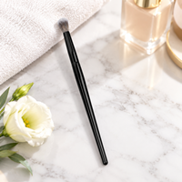 Pinceau de maquillage professionnel KB122 avec fibre de haute qualité de 0,07 mm, virole en aluminium épaissie et manche en bois de qualité supérieure