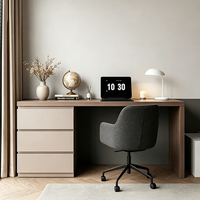 Bureau d'ordinateur en panneaux écologiques en bois massif, nouvelle table de maquillage à usage domestique avec tiroirs, bureau d'étudiant, bureau et table d'étude pour chambre à coucher