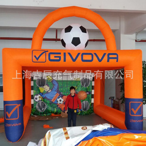 Portería de Fútbol Inflable Givova de 4 Metros, Naranja, PVC, Móvil, Multifuncional, Equipo para Cancha - Product Image 1