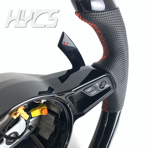 Volante Deportivo para Automóvil con Forma de F1 para Porsche Panamera Cayenne 957 911 958 970 92A, Negro <span class=keywords><strong>Piano</strong></span> y Fibra de Carbono - Product Image 4