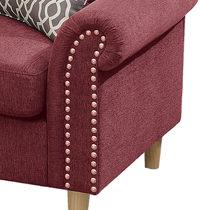 ชุดโซฟาเข้ามุมรูปตัวแอลแบบปรับเอนได้ ดีไซน์ทันสมัย พร้อมพนักพิงแบบ Tufted สำหรับห้องนั่งเล่น - Product Image 2