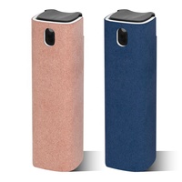 Kit de nettoyage portable 2 en 1 pour écran tactile de téléphone portable, ordinateur portable et tablette, 20 ml, naturel, avec chiffon en microfibre