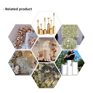 Bloemenboogset voor bruiloft, kunstbloemen, achtergronddecoratie - Product Image 5