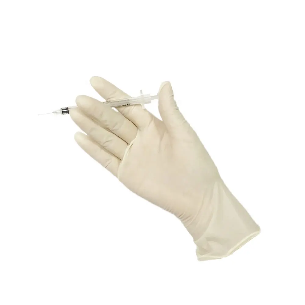 قفازات ماليزية مطاطية مقاس 9 بوصات للاستعمال مرة واحدة وخالية من المسحوقات قفازات للحماية أثناء العمليات الجراحية
