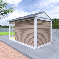Maison de conteneur à structure en acier préfabriquée portable de 20 pieds Maisons mobiles minuscules pour panneau sandwich de bureau