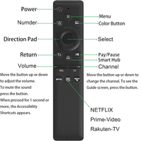 Control Remoto Universal para TV BN59-01312B, Funciona con Pilas AAA, Alcance de 10 m, Compatible con Todos los Televisores Inteligentes Samsung OLED HD 4K, Marca Personalizada OEM/ODM