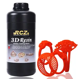 Direct Casting Red Wax Burn Out Smooth Surface Jewel 3D Printer Resin for DLP LCD Printing