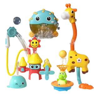 2024 Baby Bath Shower Head Toy Cute Giraffe Baby Shower Bath Toys for Kids Bathtub Water Sprinkler Bath Time Toys For Toddlers