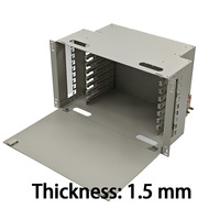 Coffret de distribution de fibre optique 96 ports SC, montable en rack 19 pouces, en acier laminé à froid, pour FTTH, centre de données, télécommunications, OEM