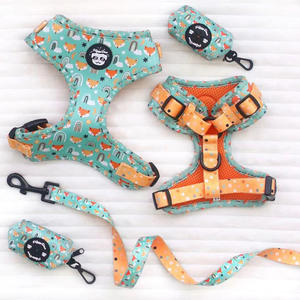 Contoh Gratis Kustom Sublimasi Cetak Personalisasi Tanpa Tarikan Persediaan Hewan Peliharaan Tali Kekang Anjing Mewah dan Set Kerah - Product Image 2