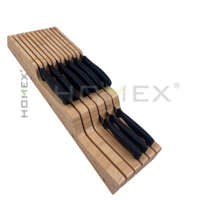 Органайзер для бамбуковых ножей, органайзер для ящика для 100% бамбуковых ножей, органайзер для кухонной Организации