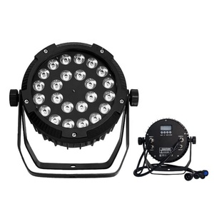 AICPOSE Projecteur LED extérieur étanche IP65 DMX 2 pièces 24x12W RGBW 4-en-1 - Product Image 1