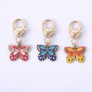 Porte-clés mignon et tendance en forme d'animaux (papillon, abeille, chat, poisson) pour emballage de sacs et bijoux - Product Image 1