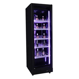 Ventilador de refrigeração comercial mini porta de vidro exibição de geladeira freezer