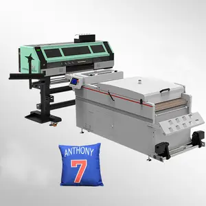 Fournisseur imprimante textile machine d'impression de t-shirts machine de sérigraphie automatique pour t-shirts avec machine à secouer la poudre