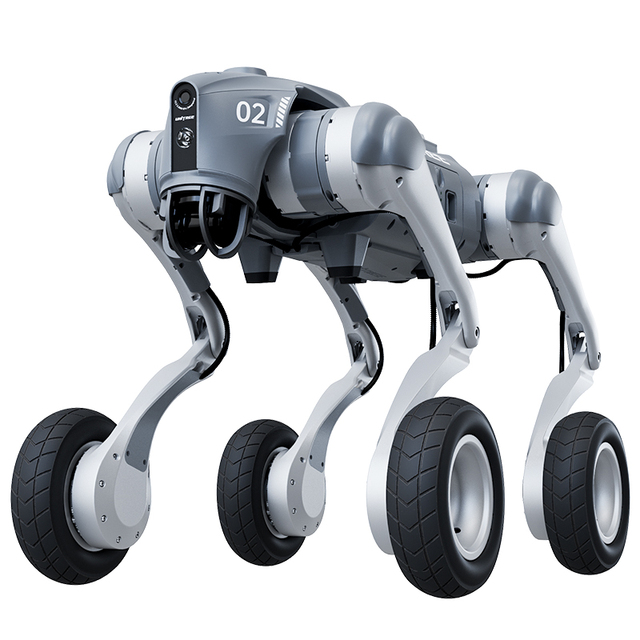 Unitree Go2-W Wheeled AI Quadruped Robot - All-Terrain with High Performance and Smart Functionality Robot Dog Kit