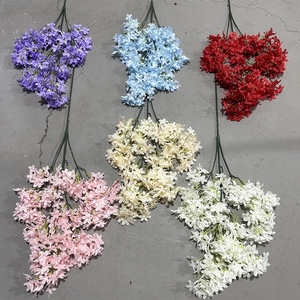 Bouquet de fleurs artificielles en soie Yixuan Lilac Cross, réaliste, pour décoration de mariage - Product Image 2