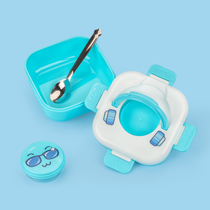 กล่องเบนโตะพลาสติก2025ใหม่1000มล. กล่องอาหารกลางวันถนอมอาหารสำหรับเด็กใช้ในสำนักงานและโรงเรียน - Product Image 3