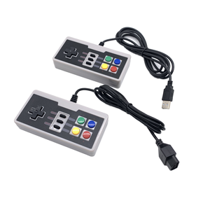 NES 8-Bit (8BT) Controlador de juegos con cable Rojo Blanco FC Máquina de ocho bits Único Modelo privado sin infracción Stock listo - Product Image 1
