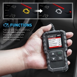 Launch X431 <span class=keywords><strong>Creader</strong></span> <span class=keywords><strong>3001</strong></span>, Lector de Códigos <span class=keywords><strong>OBD2</strong></span> Completo para Motor, Herramienta de Diagnóstico OBDII CR3001, Escáner con Apagado del Motor, Actualización Gratuita, Pk ELM327 - Product Image 1