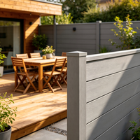 Panneau de clôture modulaire de jardin de 4 pieds, sécurité 358, anti-rouille, vinyle brun 6x8, mobile, achetez maintenant, livraison gratuite