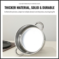 Ensemble de batterie de cuisine à double fond en acier inoxydable 15 pièces, casseroles et faitouts personnalisés pour cuisinière à induction
