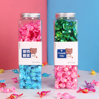 Bonbons durs miniatures en forme de grue en papier, saveur de fruits personnalisée par les fabricants, bonbons en bouteille de lait de grande taille pour cadeaux