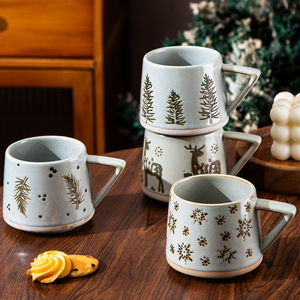 New Design Christmas Elk <b>Ceramic</b> <b>Mug</b> Christmas Tree Coffee Cup Porcelain Tea <b>Mug</b> - Product Image 6
