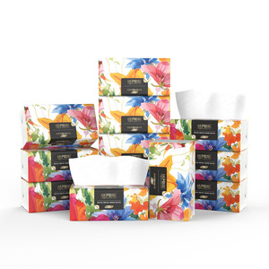 Orange Girl Facial Tissue Paper 400 Sheets 5 Layers Soft Virgin Wood <b>Pulp</b> Household Use - Product Image 1