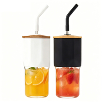 Nouvelle conception 2026 – Boîtes en bois de bambou biodégradables gravées au laser, avec logo personnalisé, pour canettes de bière en verre, gobelets à bubble tea et gobelets en bois