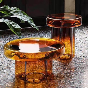 Mesa de Centro de Vidrio Móvil de Estilo Nórdico de Lujo para Sala de Estar y Balcón, Mesa Auxiliar para Sofá de Esquina - Product Image 2